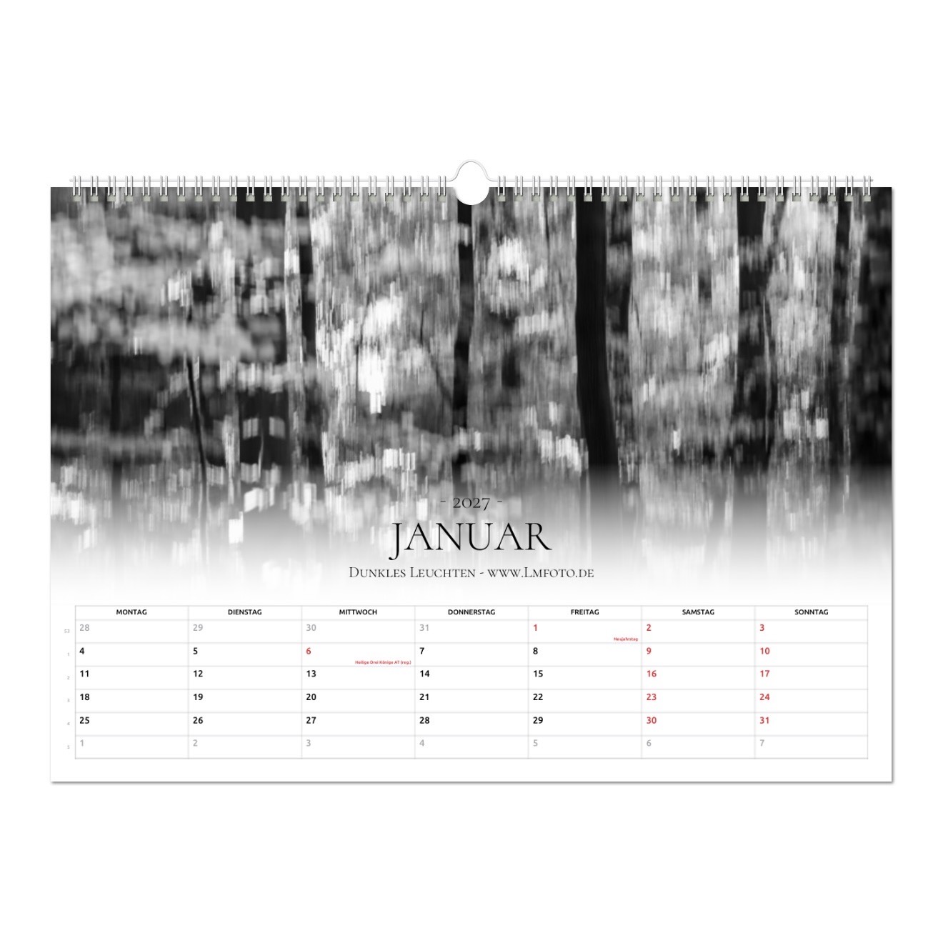 Kunstkalender 2027 - Wo der Wald schwarz wird – Bild 2