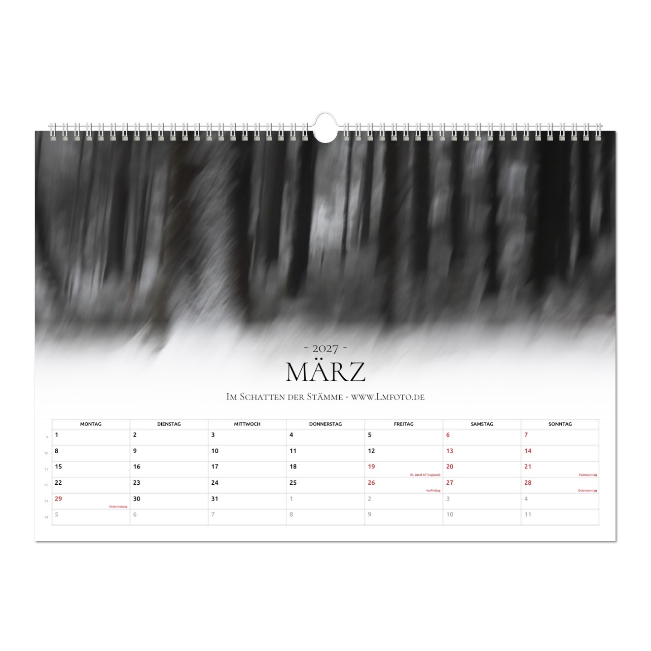 Kunstkalender 2027 - Wo der Wald schwarz wird – Bild 4