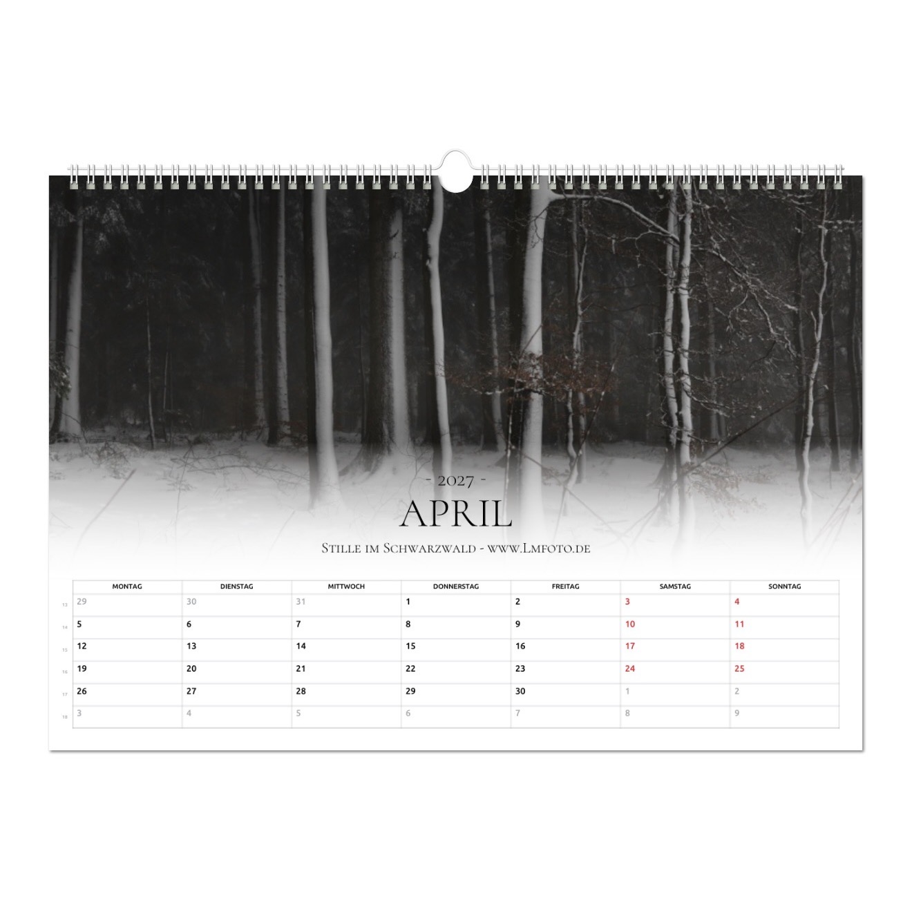 Kunstkalender 2027 - Wo der Wald schwarz wird – Bild 5