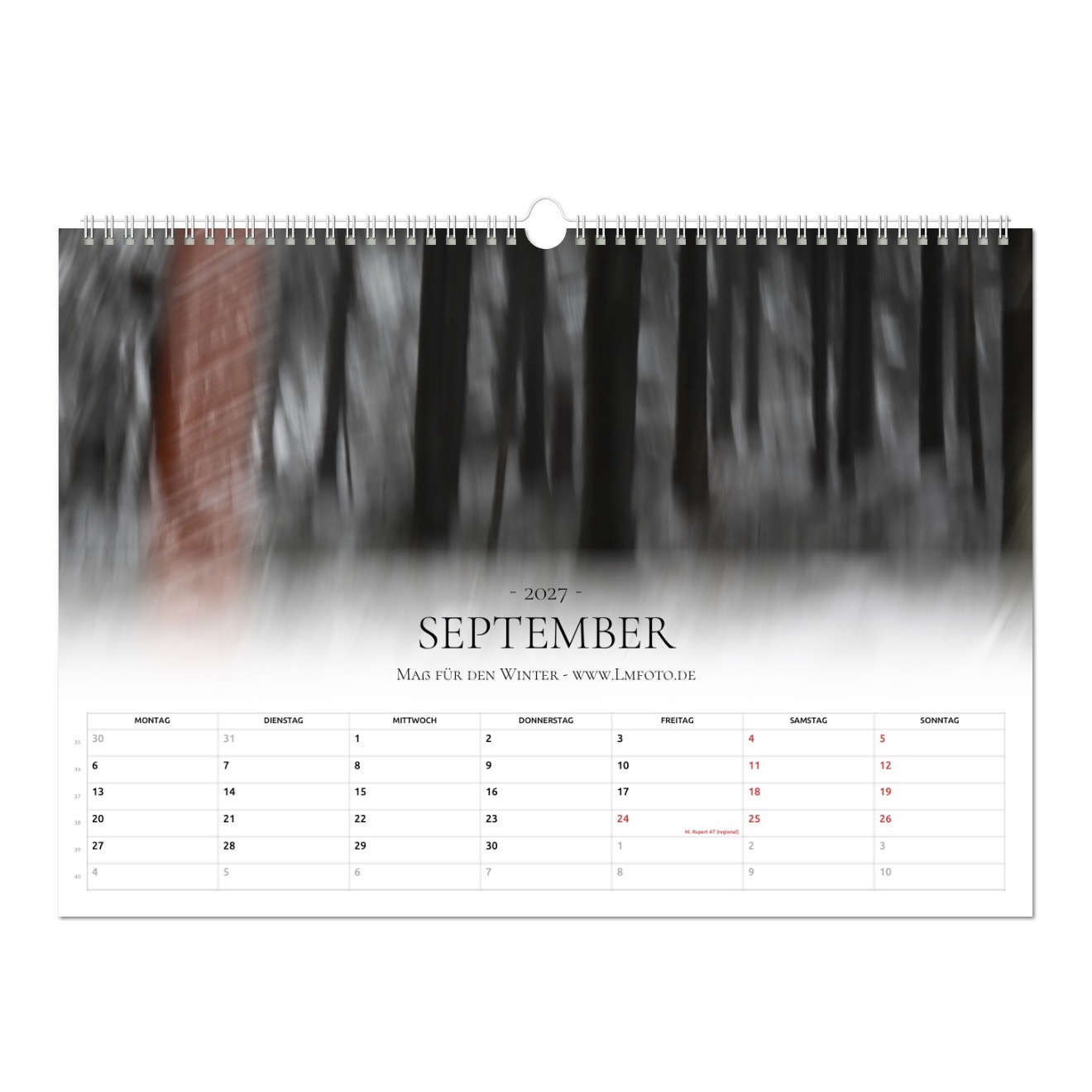 Kunstkalender 2027 - Wo der Wald schwarz wird – Bild 10