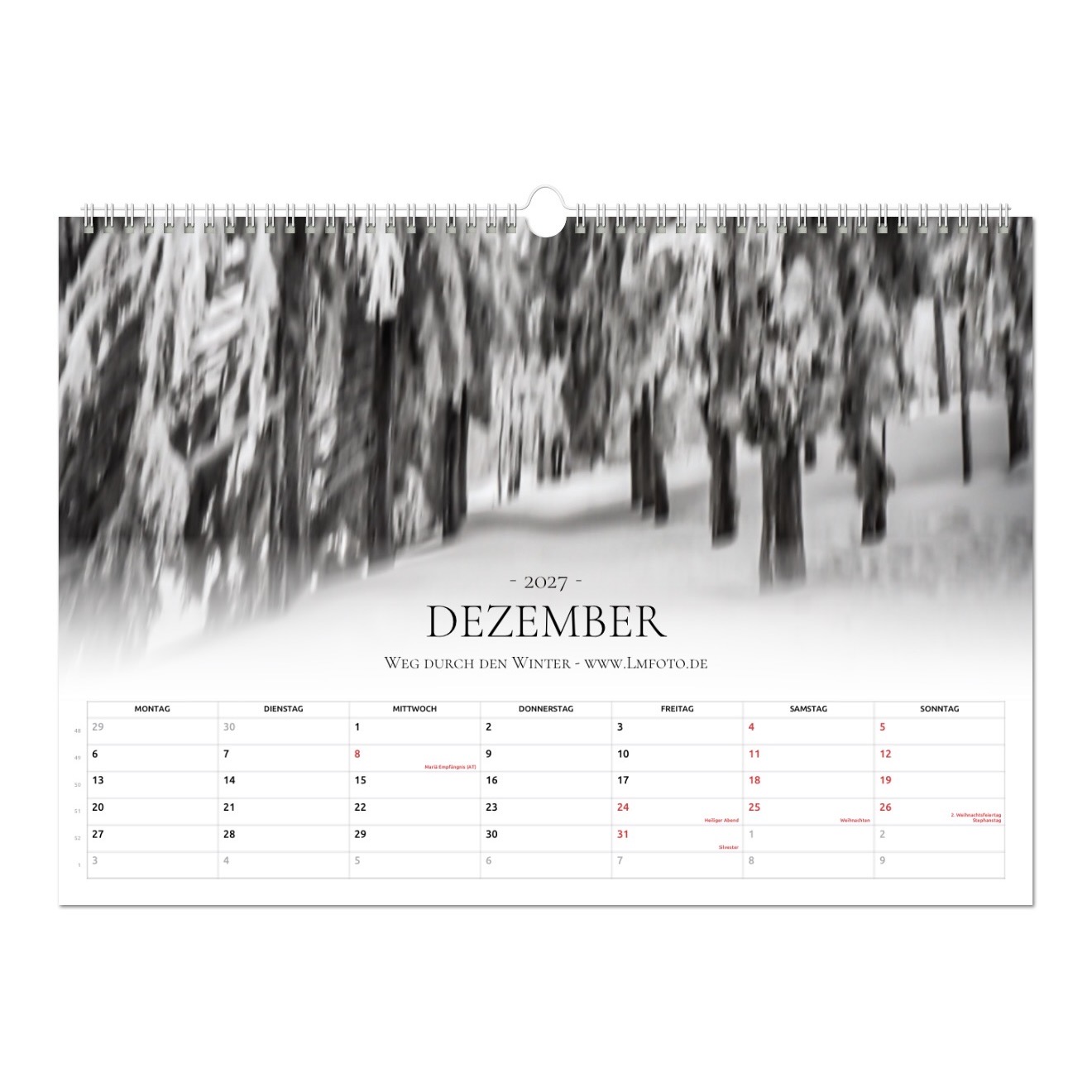 Kunstkalender 2027 - Wo der Wald schwarz wird – Bild 13