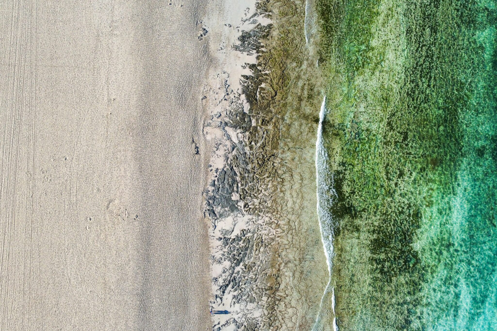 Die Textur des Meeres