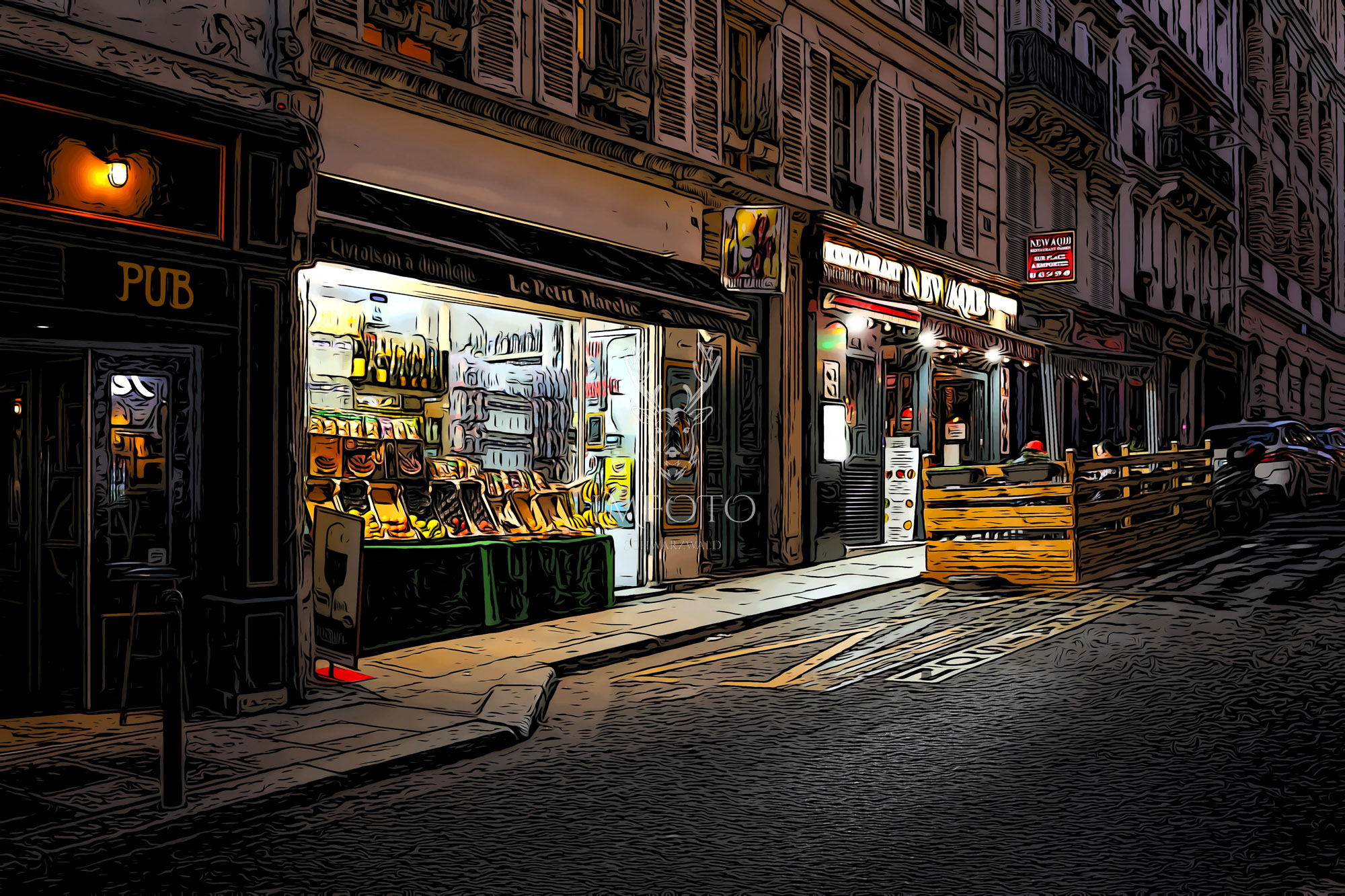 Spätschicht in der Gasse